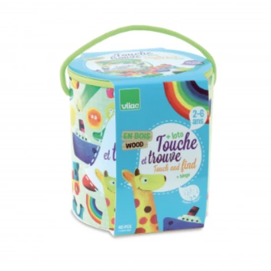 Egy tapintásos felismerő játék, melynek alapelve, hogy a kezed a zsebedbe téve a kártyán lévő kép alapján meg kell találnod a kívánt darabot.